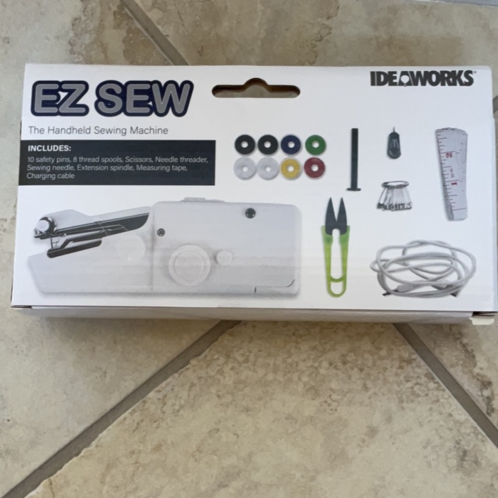 White Handheld Sewing Machine - Picture 2 of 2